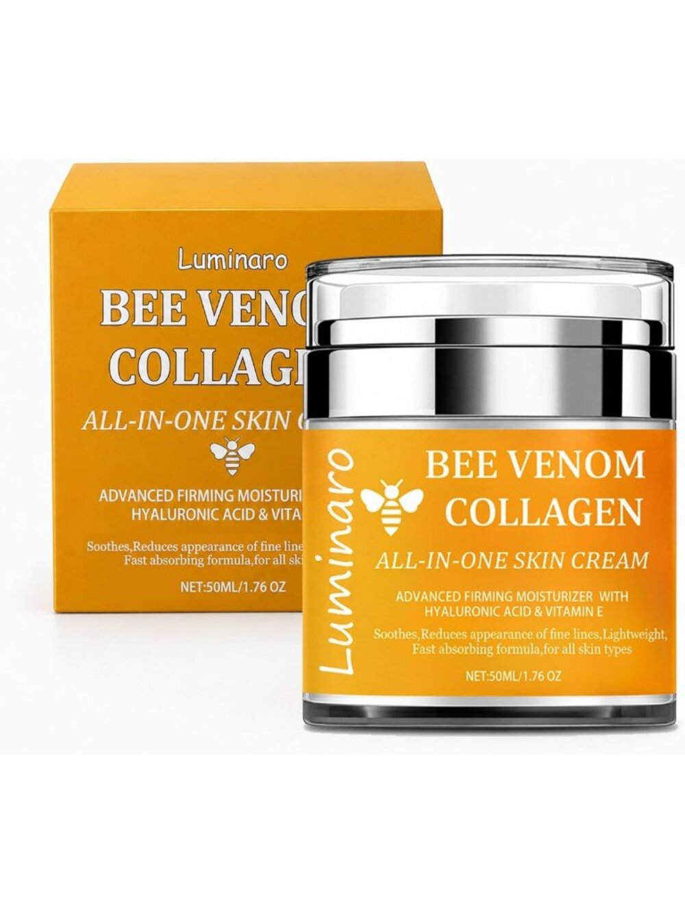 Bee Venom Wrinkle Filler Cream,Instant Face Lift&Neck Tightening